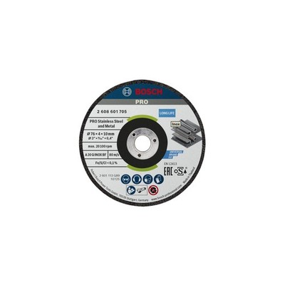 Bosch Schruppscheibe Expert for Inox A 30 Q INOX BF 76 x 4 x 10 mm 2 Stck 2 Stk