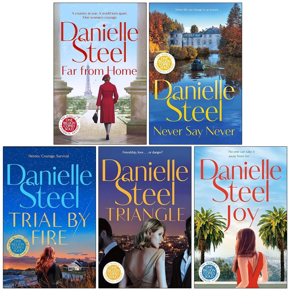 Danielle Steel Collection 5 Books Set Never Say Never, Trial by,Far From Home