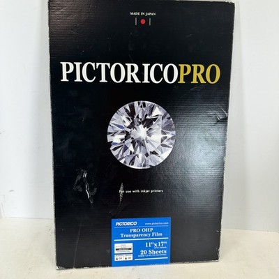 Pictoriaopro 11x17 20 Sheets Of Pro OHP Transparency Paper 