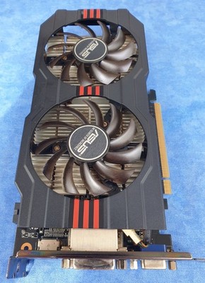 Grafik-Karte Asus Geforce GTX 750TI -OC- 2GD5 PCIe 2x DVI 1x VGA 1x HDMI gebrauc