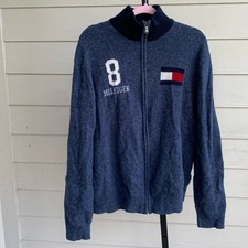 Tommy Hilfiger lambswool full zip sweater jac...