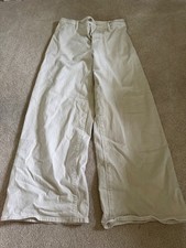 Universal Thread Womens Wide-Leg Beige Denim Pants With Back Pockets Size6