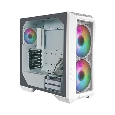 Cooler Master Gaming Mid-Tower PC Gehäuse HAF 500 weiß H500-WGNN-S00 CS8355 v...