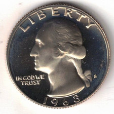 1968-S San Francisco 25 Cent Proof Washington & Eagle Quarter Coin!