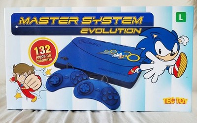 MASTER SYSTEM EVOLUTION - TECTOY BRAZIL NEW COMPLETE IN BOX W/ 132 GAMES  