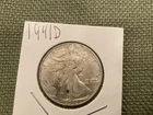 1941 D Walking Liberty, Half Dollar, 90% Silver Coin