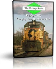 Early CSX, Changing Times on the West End Diverging Clear Train DVD Video