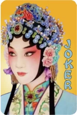 Mah Jongg Jong Mahjong 10 Joker Stickers Opera - Set #390 ** Free Shipping **