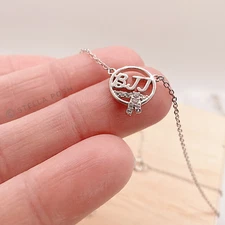 Tiny BJJ Jiu-Jitsu Necklace - BJJ Girls Gift for Her - Womens Jiu Jitsu Jewelry