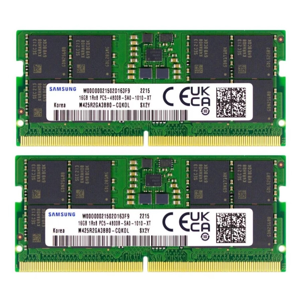 SAMSUNG　ノート用 M425R2GA3BB0-CQK0L　SODIMM DDR5 PC5-4800 PC5-38400 16GB 32GB (2X 16GB) Samsung DDR5 4800MHz PC5-38400 SODIMM Memory Ram