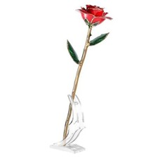 Gold Dipped Rose - Hand-Dipped Real 24K Gold Rose - Genuine Red  Gold Gift Box