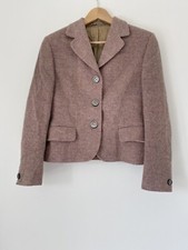 John Magee Jacket Pink Tweed Size 10 Pure New Wool