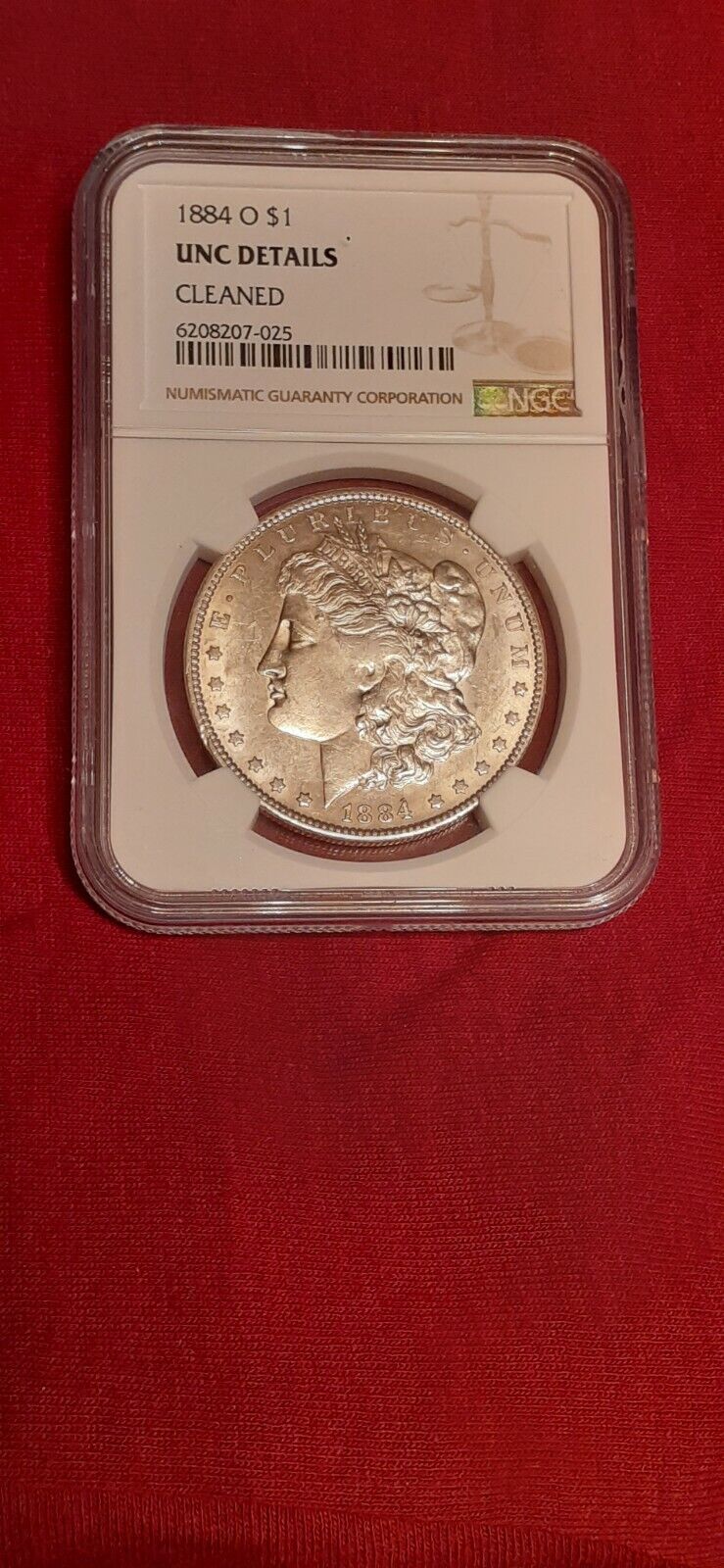 1884-O NGC CERTIFIED UNC Morgan Silver Dollar No Reserve Nice Co