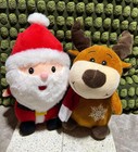  2 Pcs Christmas Santa Doll Stuffed Toy Gift Decoration Decorate Plush
