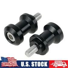 10mm CNC Swingarm Spools Sliders Fits Kawasaki Ninja 500 EX500 1987-2009