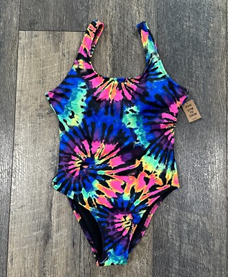 Victoria's Secret PINK Rainbow Tie Dye One Piece Swim Bathing