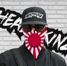 FACE MASK / BANDANA - JAPANESE YAKUZA RISING SUN -(Motorbike, Fishing, Football)