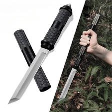 11.4" Fixed Blade Knife Survival Samurai Straight Knives Camping Hunting Skinner