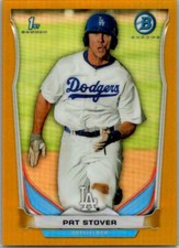 2014 Bowman #BCP95 Pat Stover Chrome Prospects Gold Refractors
