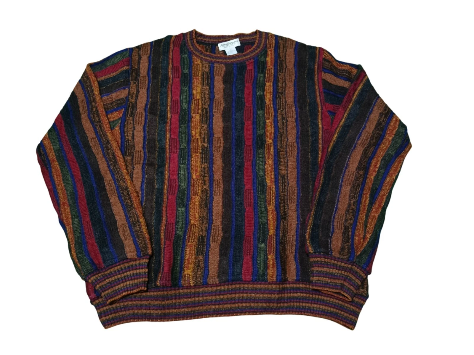 Vintage Norm Thompson Coogi Style Sweater Men's L Pullover Creneck Cosby Biggie