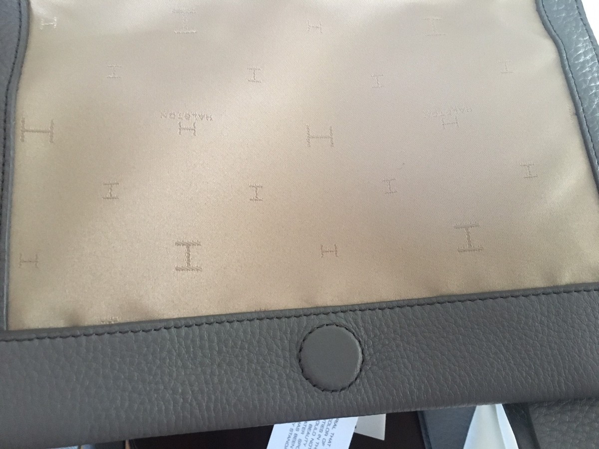 NWT Halston Heritage Backpack Lg Leather/Suede Drawstring 