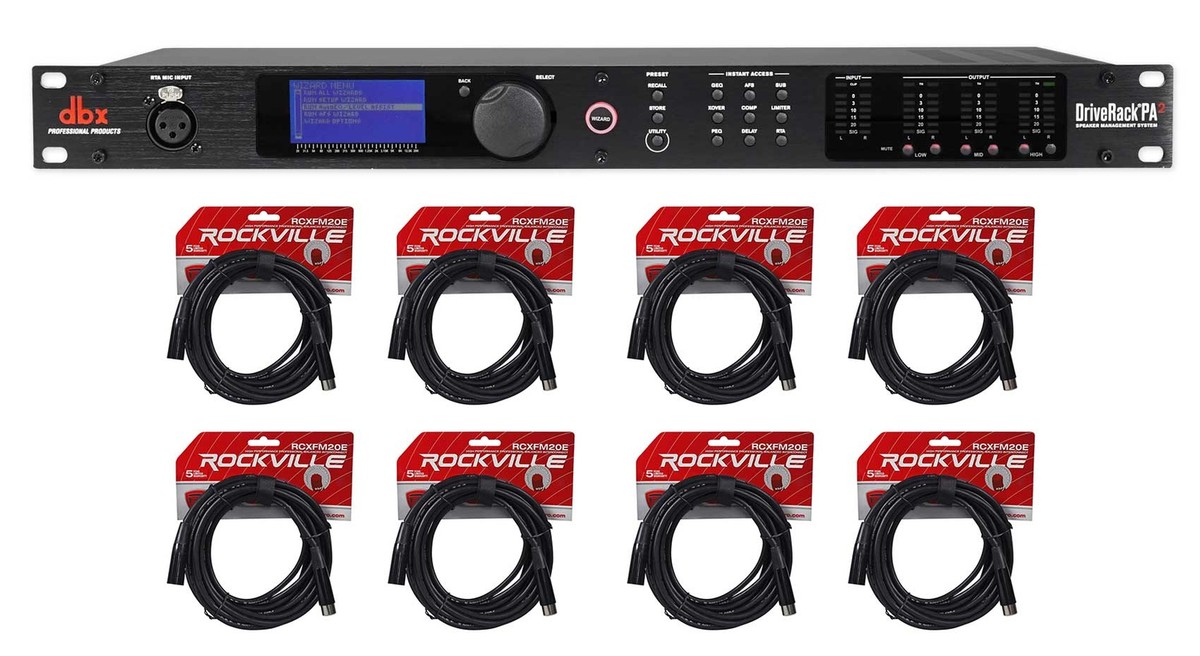 DBX DriveRack PA2 Sound Signal Processor Speaker Manage System+(8