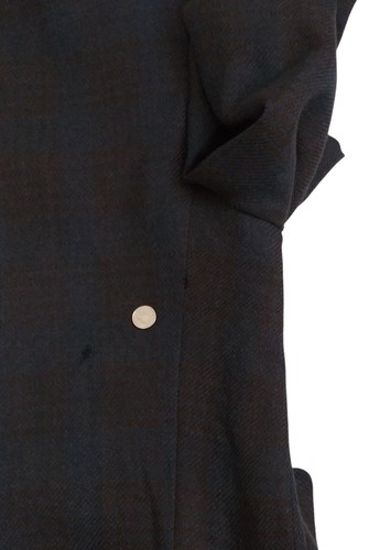 Oxxford Clothes Manhattan Two Button Blue Baby Alpaca Brown Plaid Sport Coat 40R - Picture 10 of 12