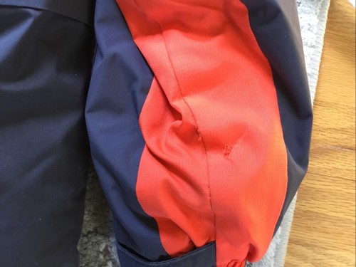 Hawke & Co. Parka Coat Jacket Boys 7 Blue Orange Hood Performance - Picture 13 of 14