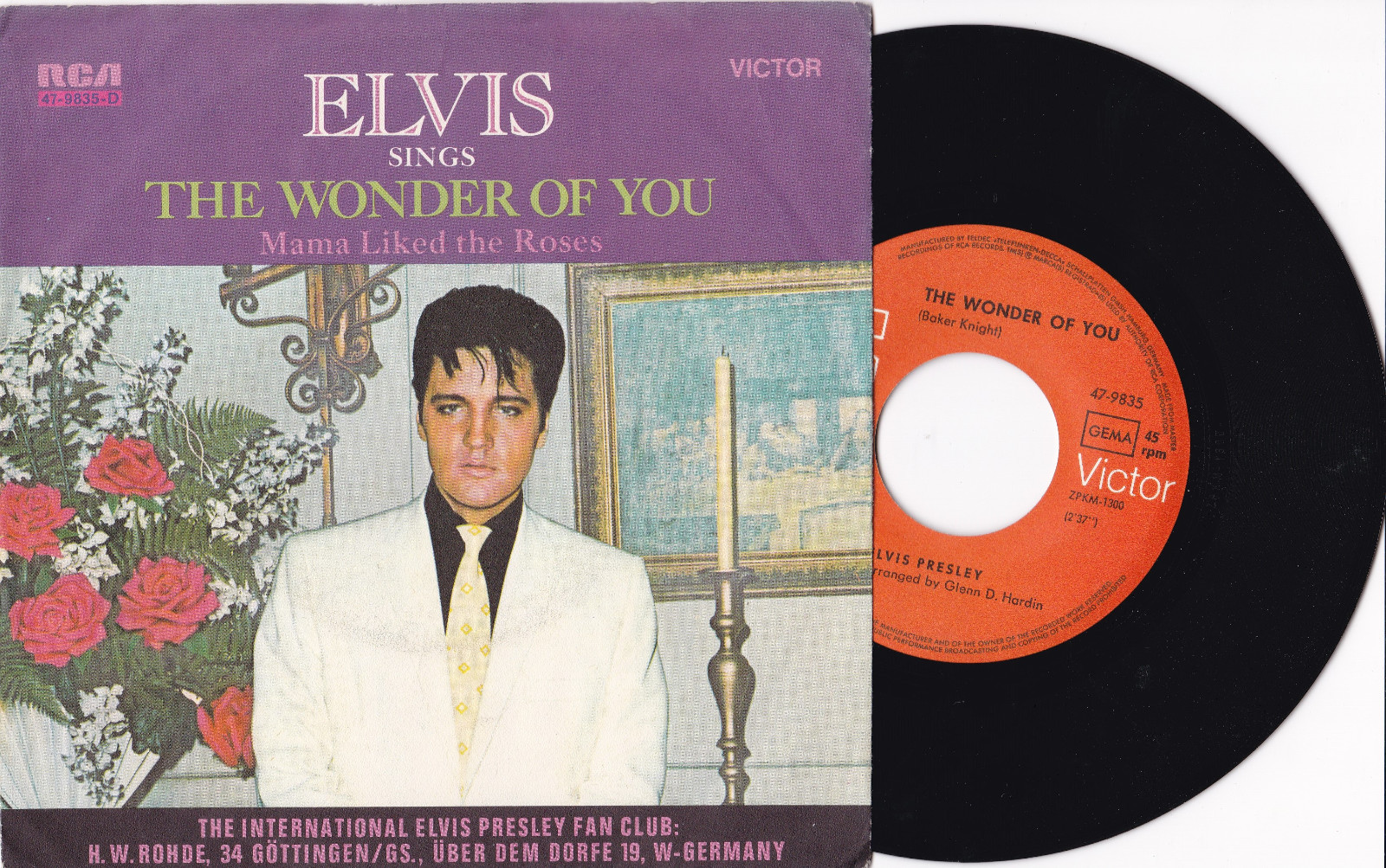 ELVIS PRESLEY -The Wonder Of You / Mama Liked The Roses- 7" 45 | eBay