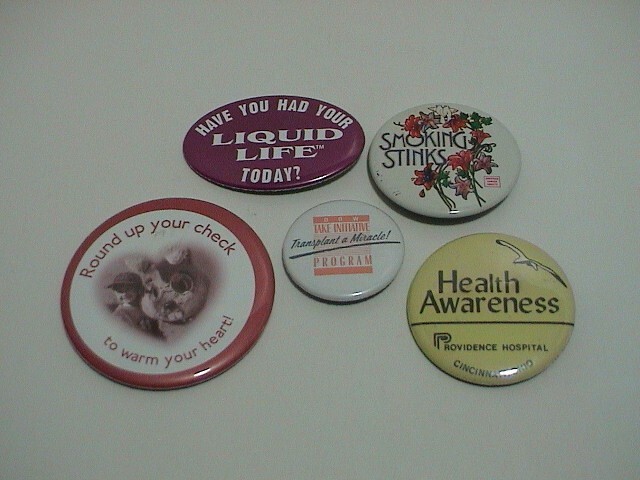LOT /5 MEDICAL RED CROSS LIQUID LIFE BLOOD HEART TRANSPLANT CANCER HOSPITAL PINS
