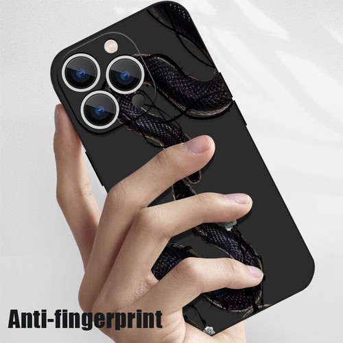 Snake Printed Silicone Case For iPhone 15 14 Pro Max 13 12 11 ShockProof Cover - Picture 7 of 22