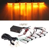 Waterproof 18 Led Amber Car Flashing Grill Strobe Warning Emergence Flash Light on sale Waterproof 18 Led Amber Car Flashing Grill Strobe Warning Emergence Flash Light on sale