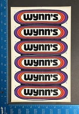 Lot (6) original 1970’s Wynns racing decals stickers NHRA NASCAR race toolbox