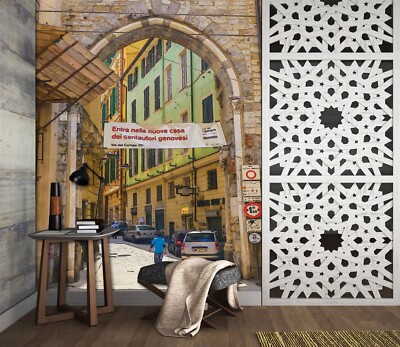3D Gasse Gebäude ZHUC677 Tapete Wandbild Fototapete Alius Herb Sinsin