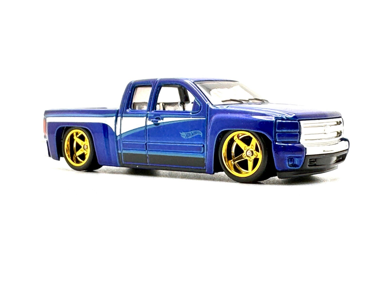 5x PACK Deep Dish GOLD Electroplt Wheels FITS 07 SILVERADO Rubber Tires for 1/64