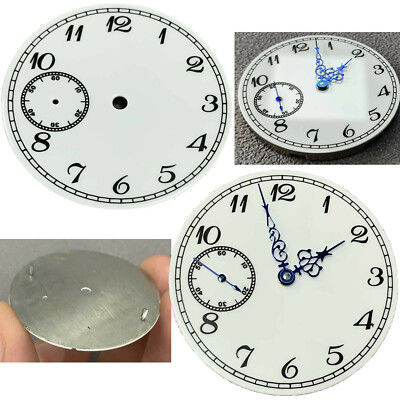 37MM Blaues Uhrzeiger Zifferblatt ohne Leuchtendes für ETA6497 ST3600 Uhrwerk