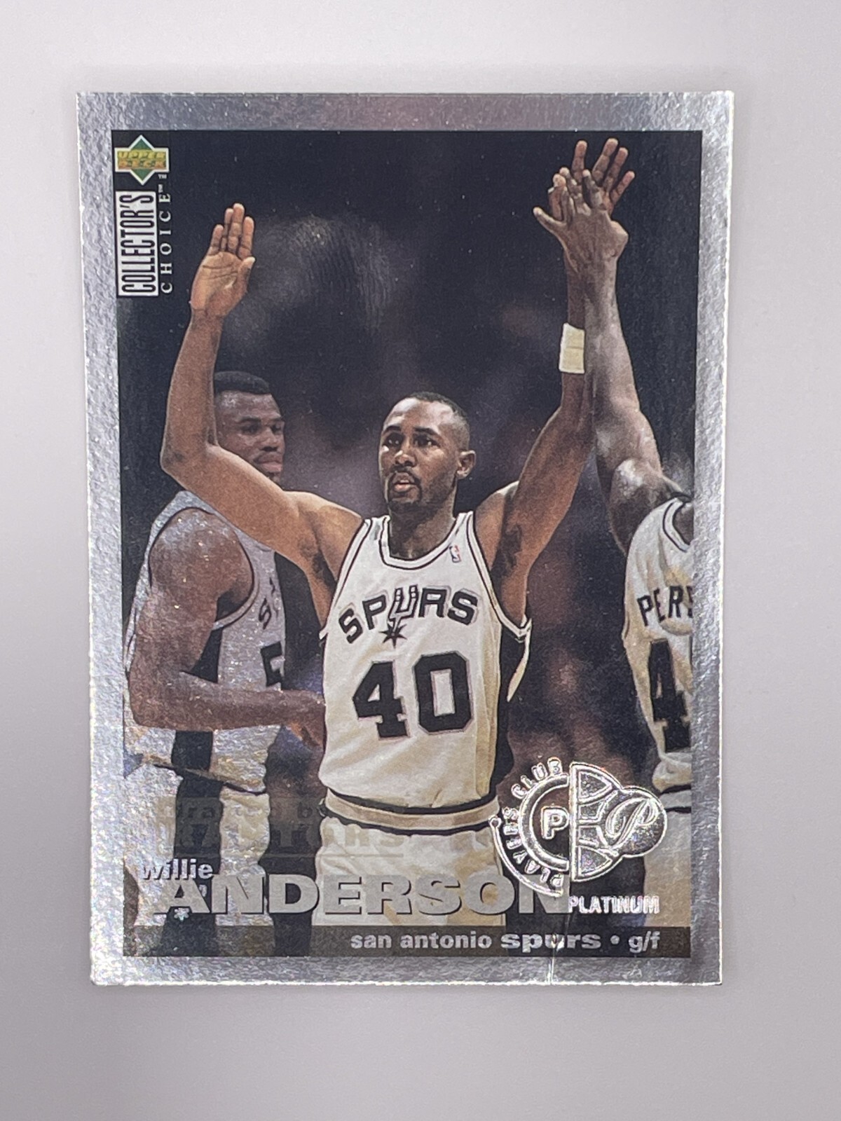 Willie Anderson 1995-96 Collector's Choice Player's Club Platinum #150 E8