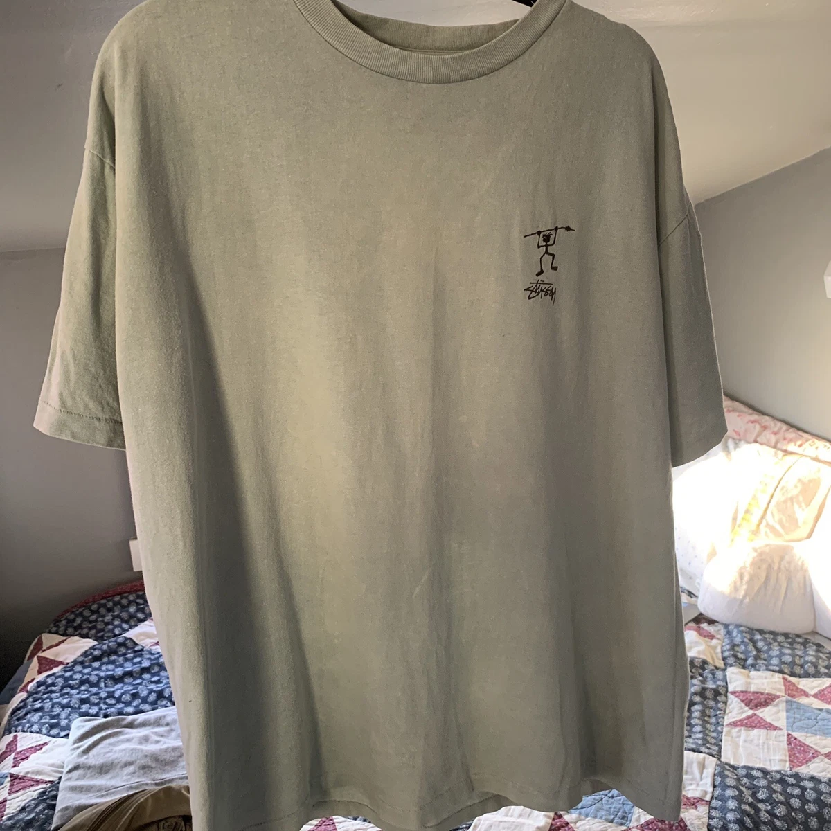 Vintage 80s Stussy Graphic T Shirt Large Single Stitch USA cotton Seinfeld
