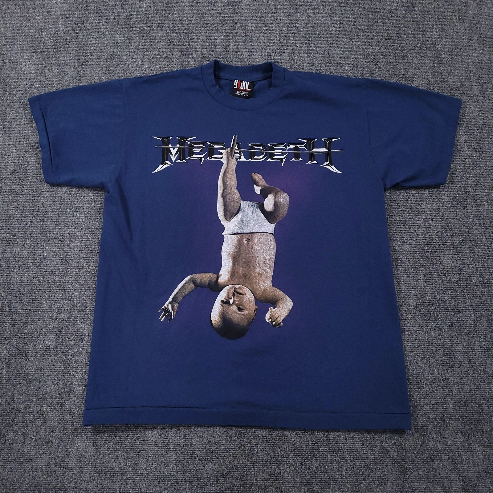 Megadeth T-Shirt Men's Large Single Stitch 2 Sided Modern Boot