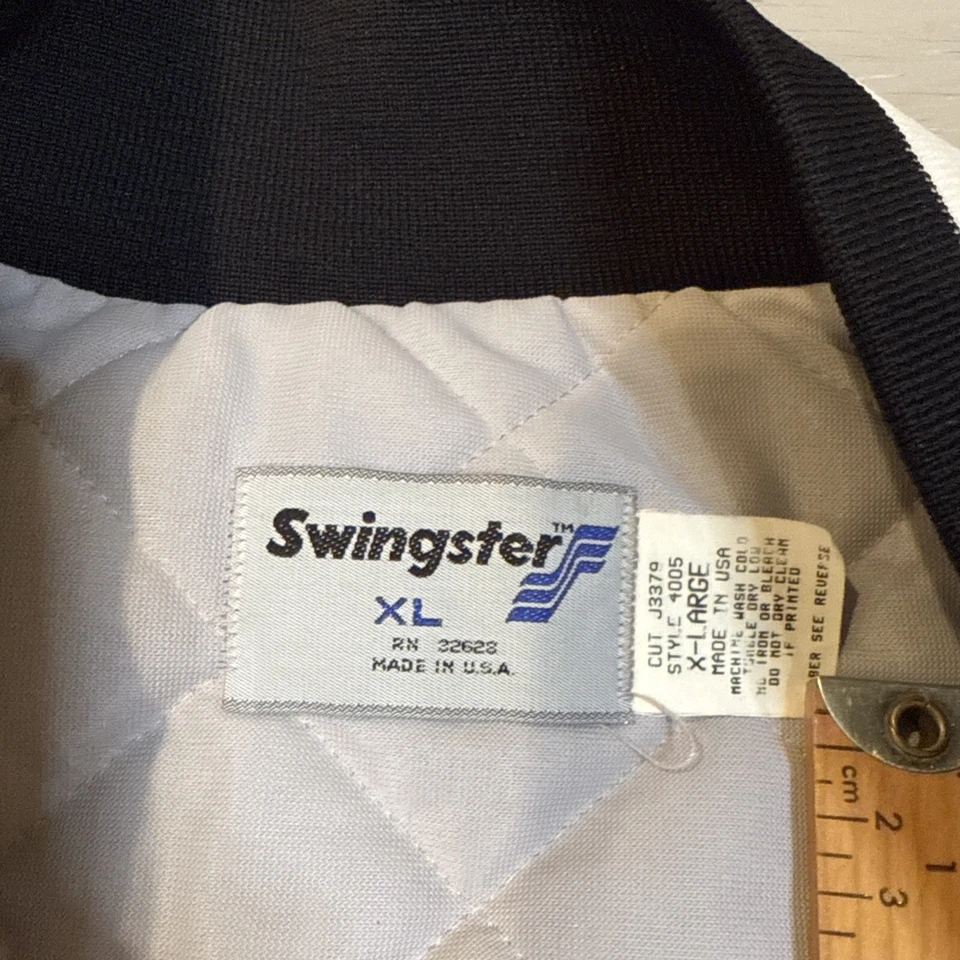 Vintage 80s MLB Swingster San Francisco SF Giants Satin Baseball Jacket Sz XL - Image 4 of 4