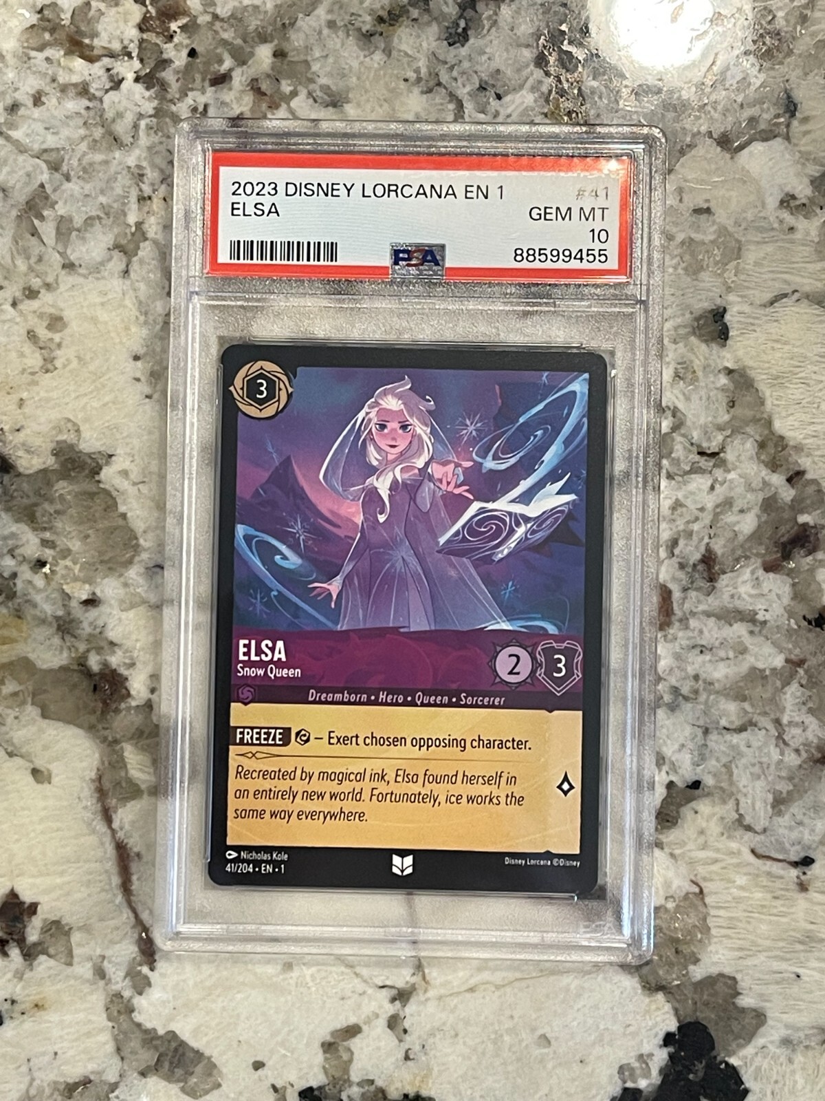 Disney Lorcana First Chapter Elsa #41 Snow Queen PSA 10