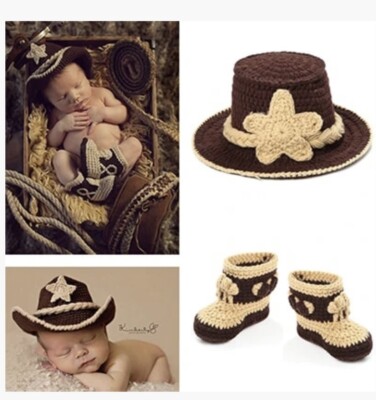Neugeborenes Baby Junge Fotografie Requisiten Cowboy Stayl