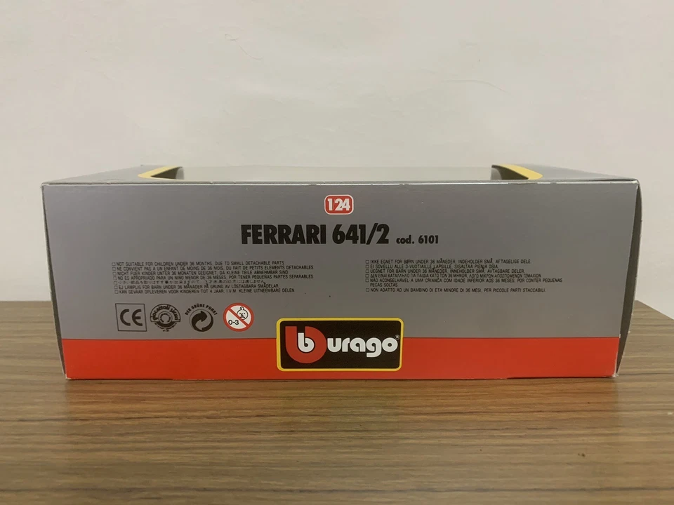 Modellino Di Auto Da Corsa Formula 1 Burago Ferrari 641/2 - Immagine 3 di 4