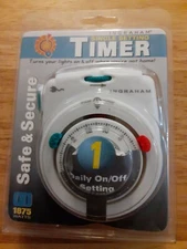 Ingraham Timer 12-820 Wall Plug Outlet Time Control 24 Hour Variable 1875 Watts 