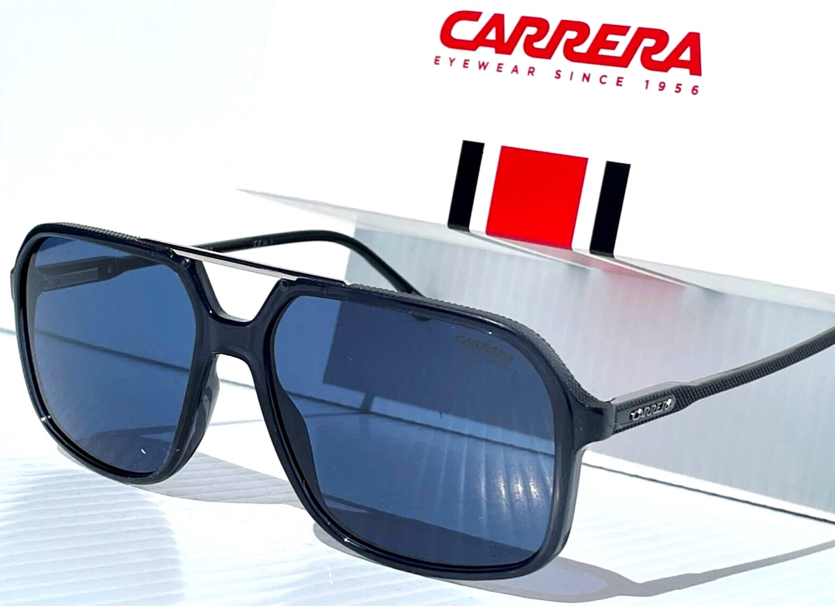 NEW CARRERA Polished Grey Smoke Frame Blue Lens Sunglass 229 S
