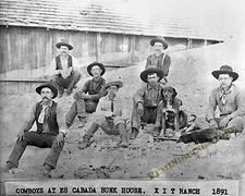 Cowboys At Xit Ranch Arcana TX 1891 Reprint from its original Scan 8X11