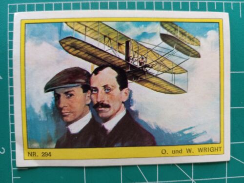 1971 AMERICANA MUNCHEN PARADE STICKER CARD GERMAN POP ORVILLE WILBUR WRIGHT - Picture 1 of 2