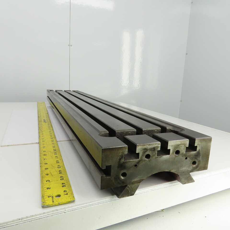 Jet MT000B JTM4VS Turret Milling Bed TSlot Table 49" OAL x 9" W eBay