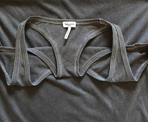 Splendid Racerback Jersey Grey Maxi Dress - Size S EU 34/36 UK 8/10 - Picture 11 of 12