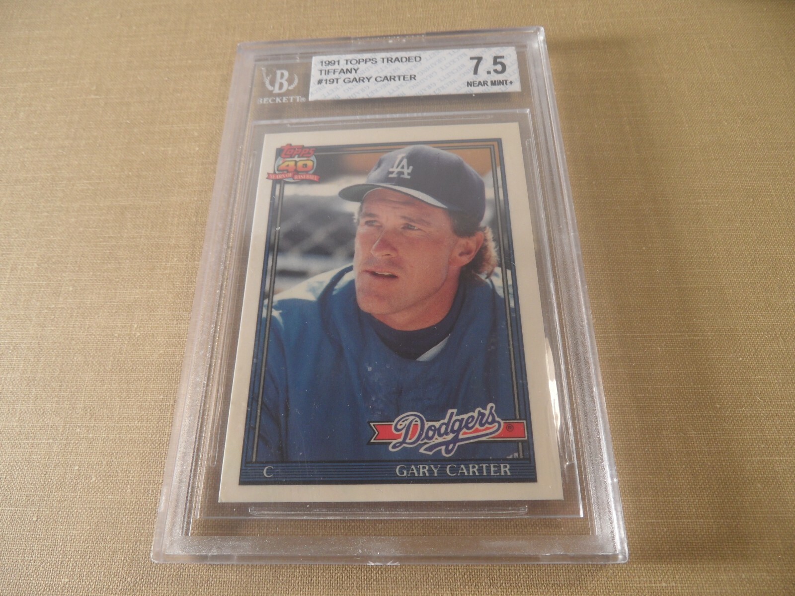 T-1 1991 TOPPS TRADED TIFFANY baseball #19T GARY CARTER NEAR MINT 7.5  BECKETT | eBay